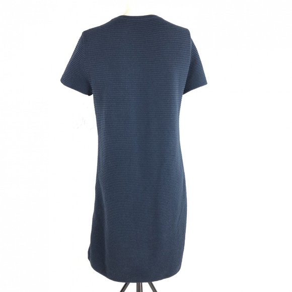 Theory Gelton Dynamic Ribbed Crew Neck Mini Dress - Picture 4 of 7